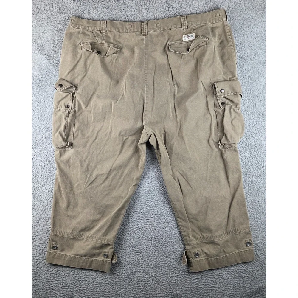 VTG Polo Ralph Lauren Paratrooper Military Pilot Cargo Pants Khaki 50x30 (49x24)